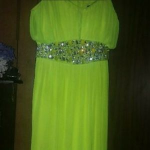 Lime Green Prom dress